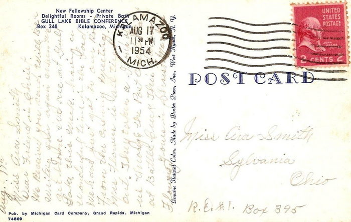 Gull Lake Ministries (Gull Lake Bible Conference) - Vintage Postcard (newer photo)